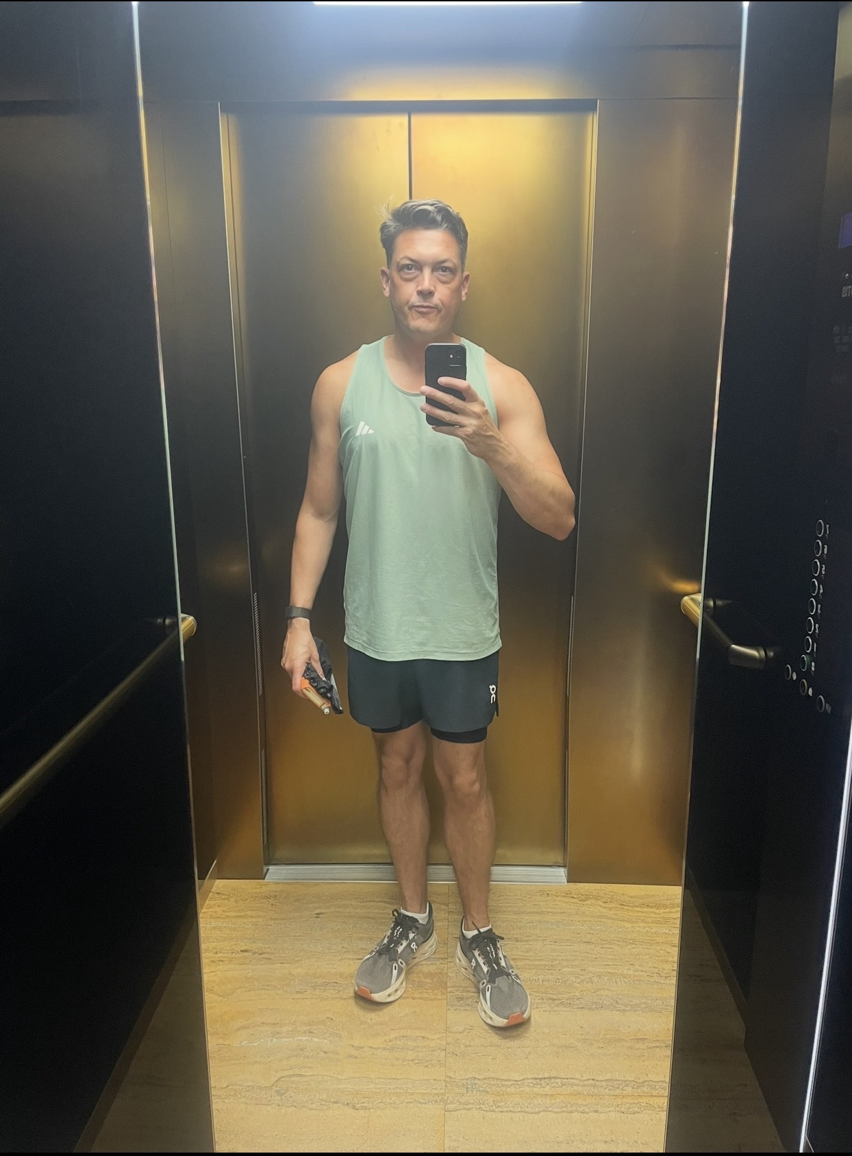 Chris at 88kg before rebuilding his health and fitness